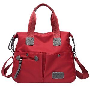 4311 Tote Bag with Multi Pockets and Zipper, Large Shoulder Handbag Stylish
